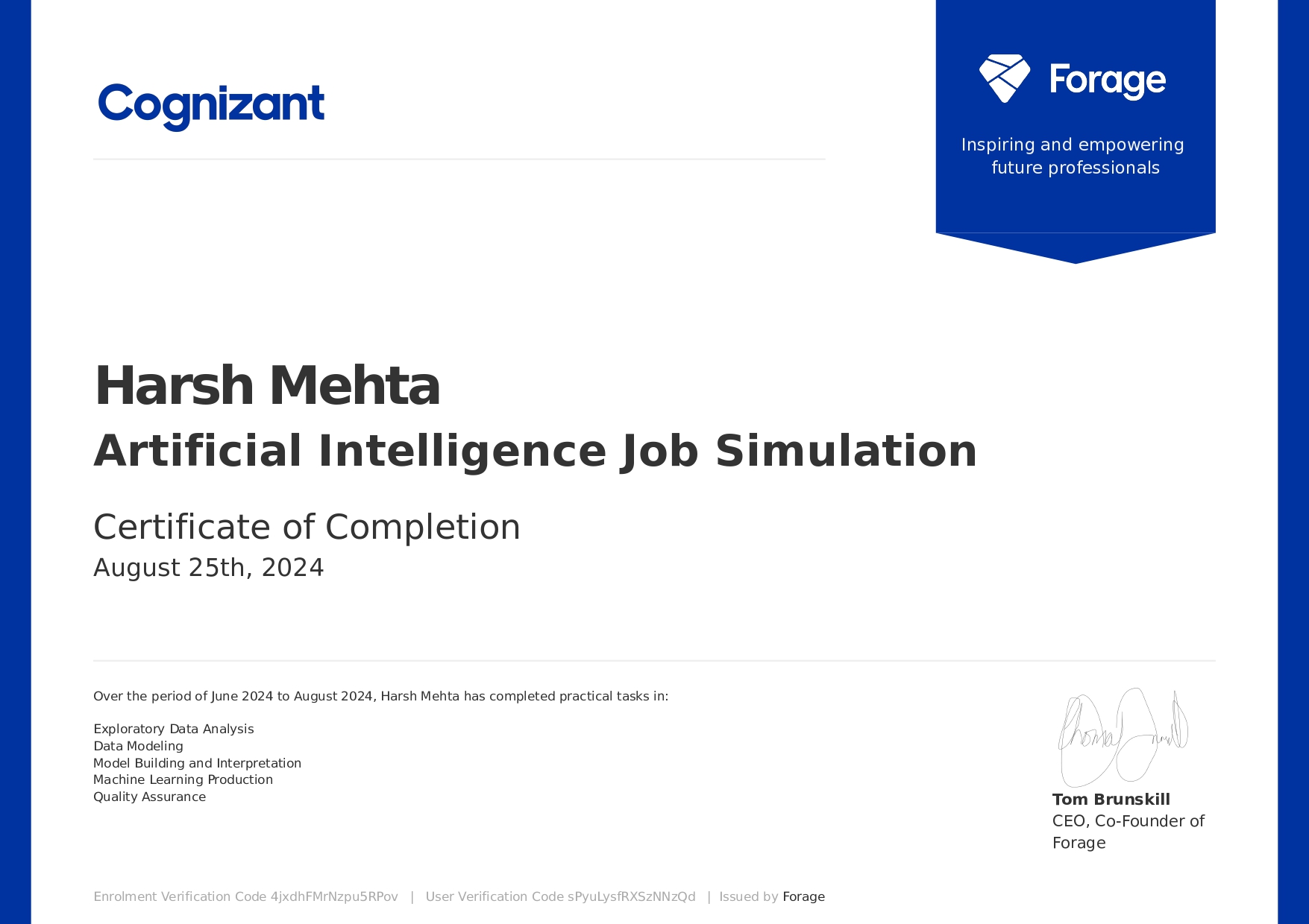 Certificate 1
